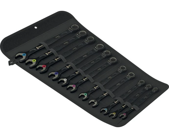 Wera 6000 Joker Black Edition 11 Set 1 Metric Ratcheting Combination Wrenches Set, 11 Pieces | 05020017001
