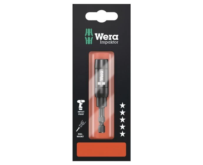 Wera 897/4 IMP R SB 1/4" Drive Impaktor Ring Magnet Holder 75 mm | 05073990001