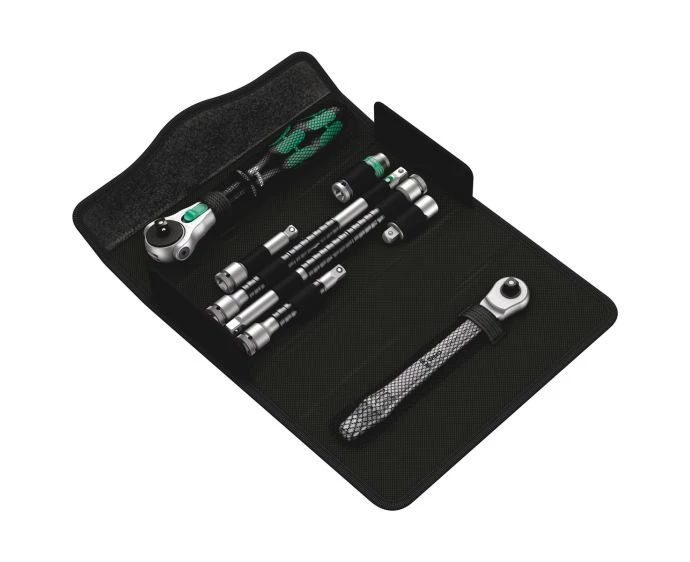 Wera Kraftform Kompakt 1/4" Zyklop MS1 Metal/Speed Ratchet Set 8 Pieces | 05135949001