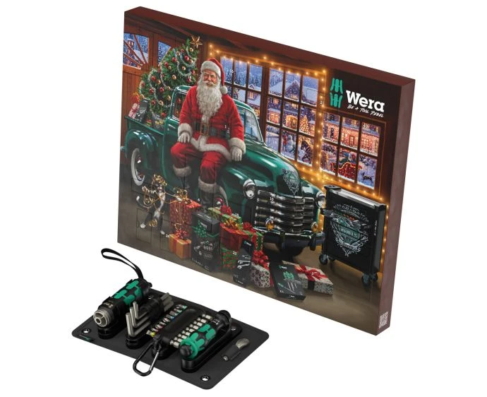 Wera Advent Calendar 2026 (05136614001): 24-Piece Bit & L-Key Set with Flashdriver Torch