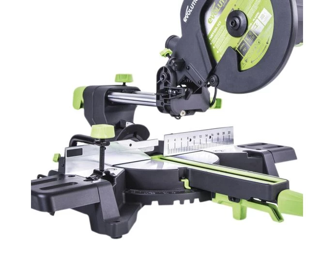Evolution F255SMS TCT Multi-Material Sliding Mitre Saw 255mm 1600W 240V | 052-0006
