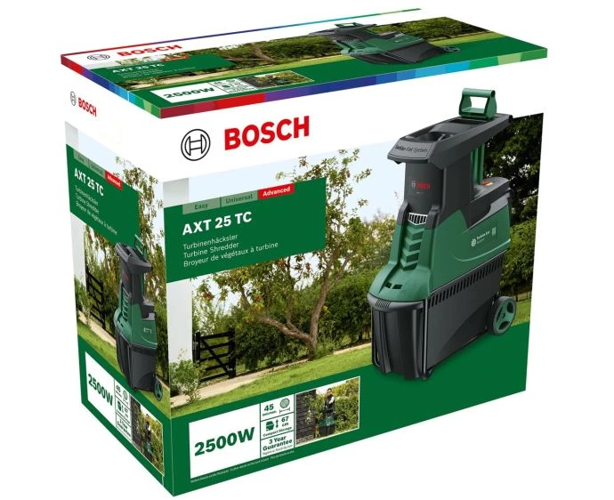 Bosch Home and Garden Corded Turbine Garden Shredder 2500W AXT 25TC 0600803371