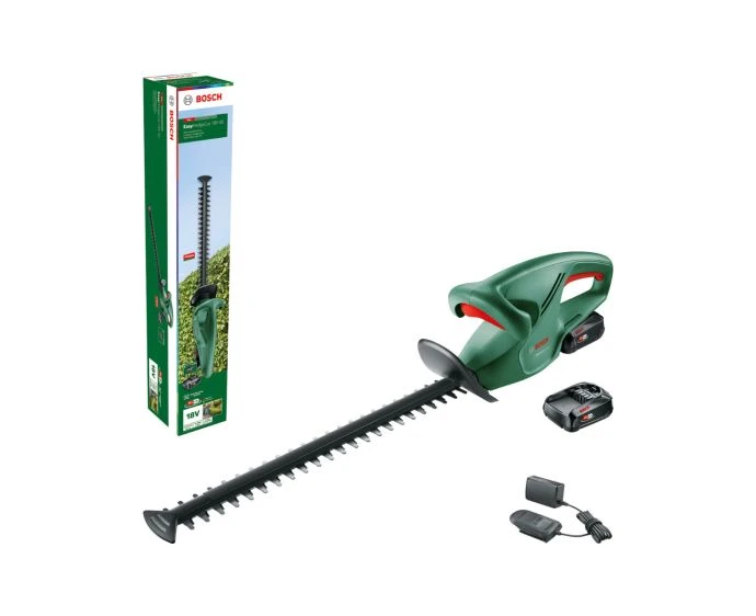 Bosch 0600849H71 18V Green EasyHedgecut 450mm Cordless Hedge Cutter With 1 x 2.0Ah Battery & Charger