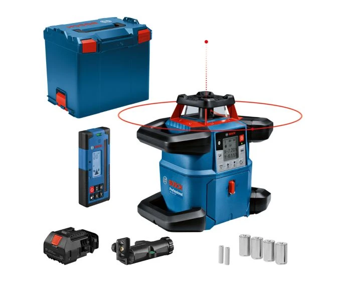 Bosch GRL 600 CHV Professional Rotation Laser With 2 x 1.5 V LR6 Batteries (AA), 4 x 1.5 V LR20 Batteries (D) & L-BOXX | 0601061F01