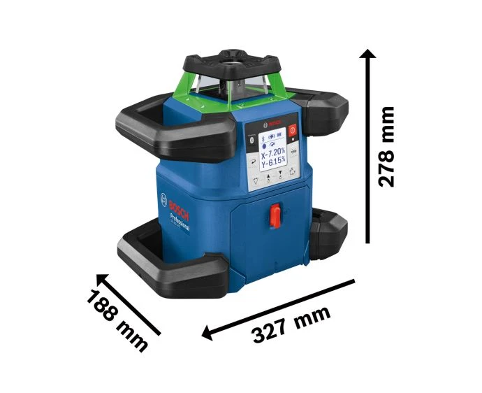 Bosch GRL 650 CHVG Professional Rotation Laser With 4 x 1.5 V LR6 Batteries (AA),4 x 1.5 V LR20 Batteries (D) & Carry Case | 0601061V70