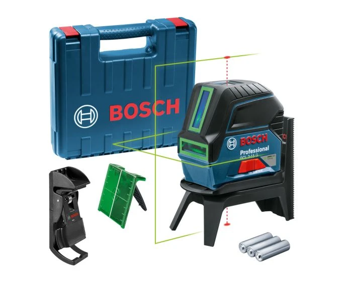 Bosch GCL 2-15 G Professional Combi Laser With 3 x 1.5 V Batteries (AA) & Carry Case | 0601066J00