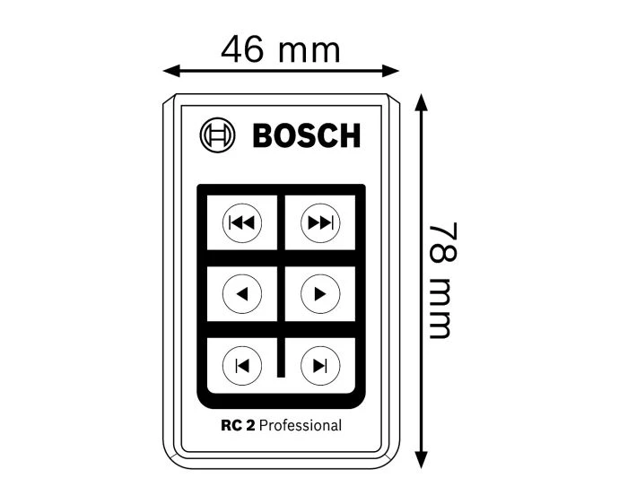 Bosch RC 2 Professional Remote Control | 0601069C00