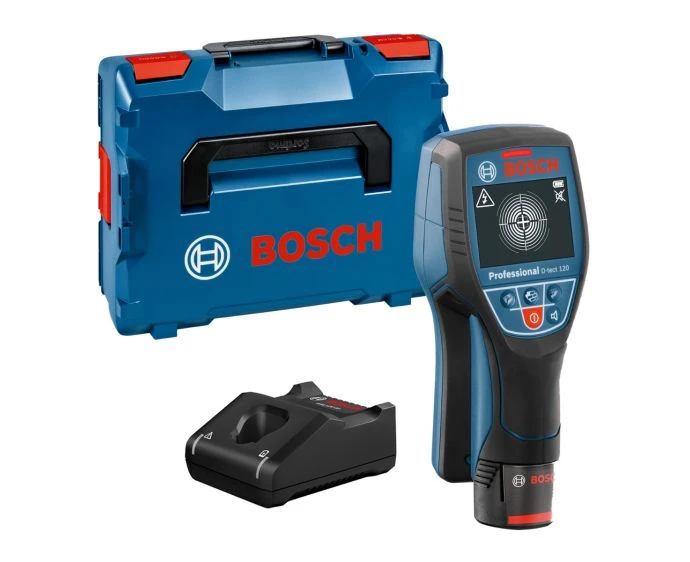 Bosch D-tect 120 Professional Cordless Detector With 1 x 2.0Ah Battery, Charger & L-BOXX | 0601081370