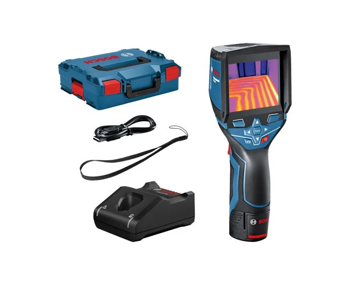 Bosch GTC 400 C Professional Cordless Thermo Camera With 1 x 2.0Ah Battery, Charger, USB Cable & L-BOXX | 0601083171