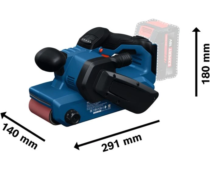 Bosch GBS18V-75 Cordless Brushless Belt Sander Bare Unit | 06012C2000