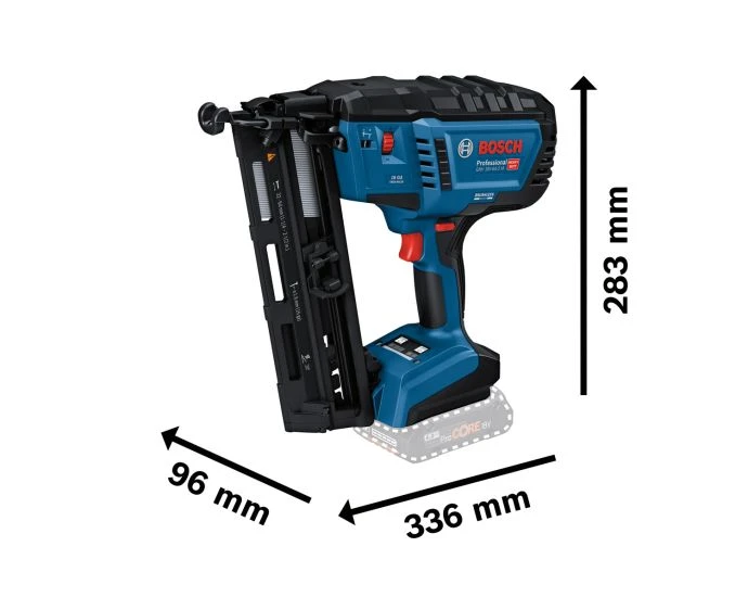 Bosch GNH 18V-64-2 M Professional Heavy Duty Cordless Brushless Wood Nailer Bare Unit | 0601482000