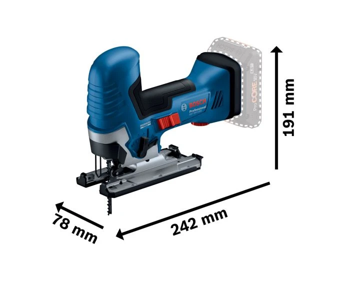 Bosch GST 18V-125 S Professional Cordless Brushless Jigsaw Bare Unit | 06015B2001