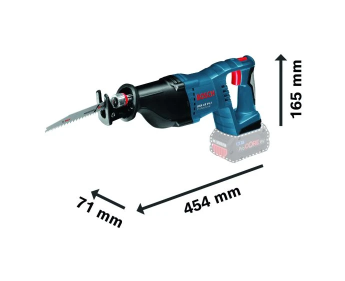 Bosch GSA 18V-LI 18V Reciprocating Saw With 2 x 5.0Ah Batteries, Charger & Case | 060164J077