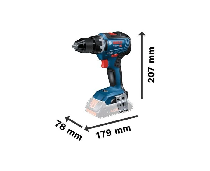 Bosch GSR 18V-55 Professional Cordless Brushless Drill Driver Bare Unit | 06019H5202