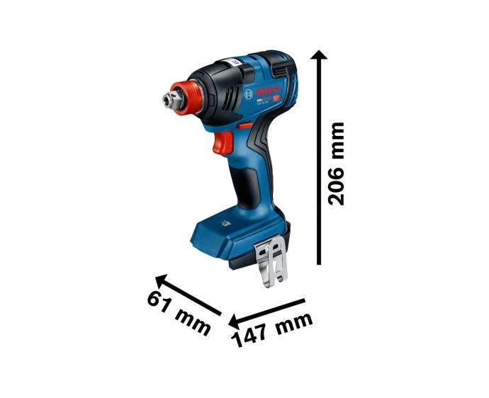 Bosch Professional GDX 18V-200 Cordless Brushless Impact Driver Wrench With 2 x 5.0Ah Batteries, Charger & Case | 06019J2272