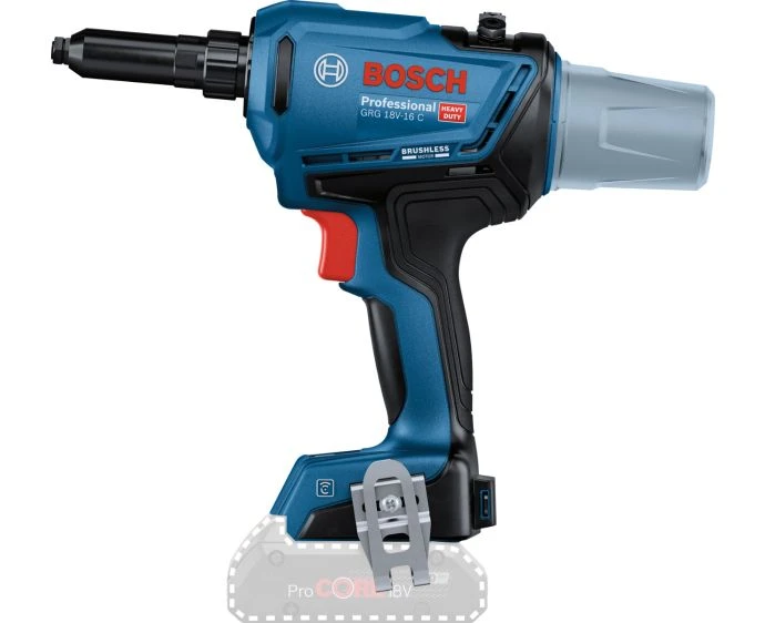 Bosch GRG 18V-16 C Professional Cordless Brushless Blind Rivet Gun With L-Boxx | 06019K5002