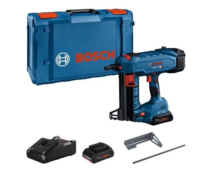 Bosch GNB 18V-38 Professional Cordless Brushless Concrete Nailer With 2 x 4.0Ah Batteries, Charger & XL-BOXX | 06019L7071