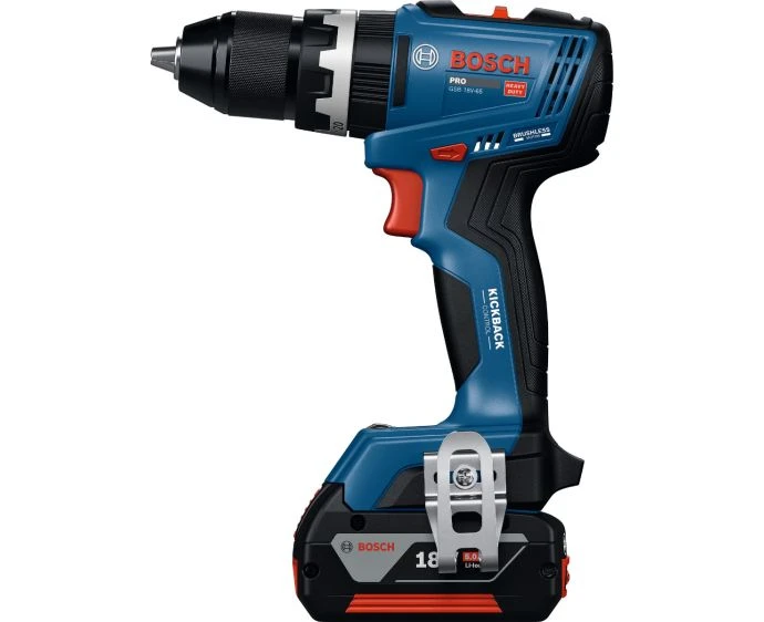 Bosch GSB 18V-65 Professional Cordless Brushless Impact Drill Drivers With 2 x 5.0Ah Batteries, Charger & L-Boxx | 06019N3373