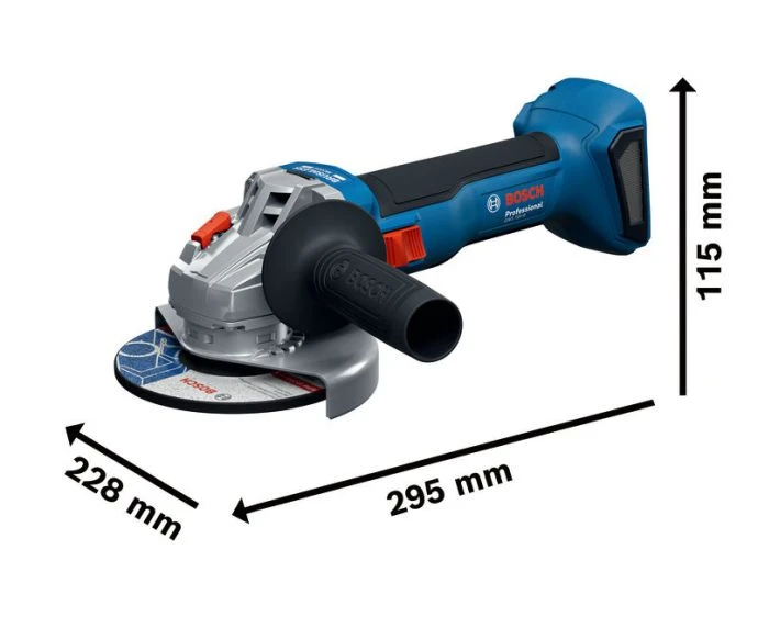 Bosch GWS 18V-8 Professional 18V Cordless Brushless Angle Grinder 115 mm Bare Unit | 06019N9004