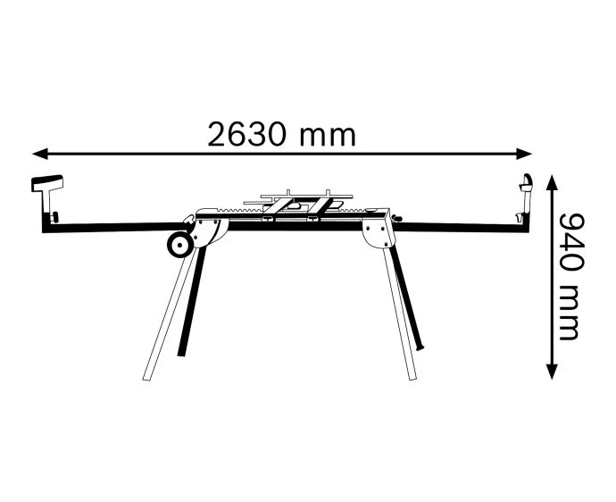 Bosch Professional Universal Mitre Saw Stand GTA 2600 0601B12300