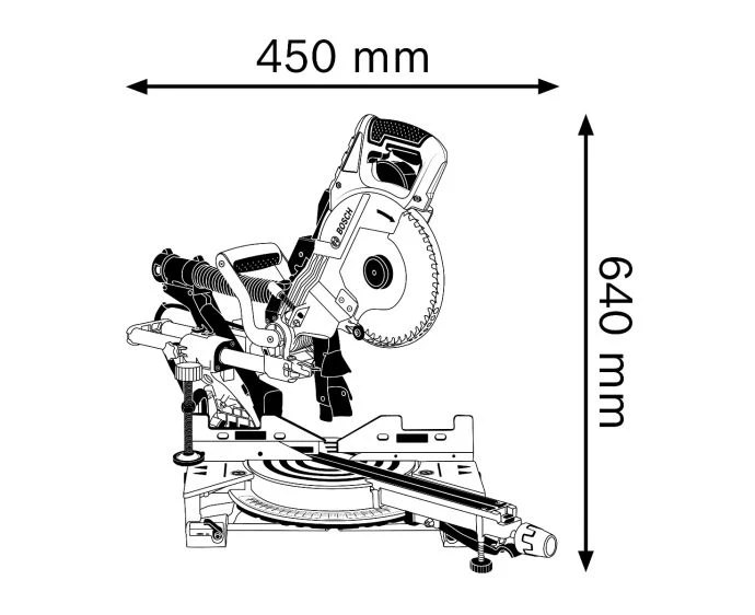Bosch GCM 8 SDE Professional Sliding Mitre Saw 216mm 240V | 0601B19270