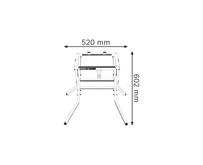 Bosch Professional Heavy Duty GTA 600 Table Saw Stand | 0601B22001