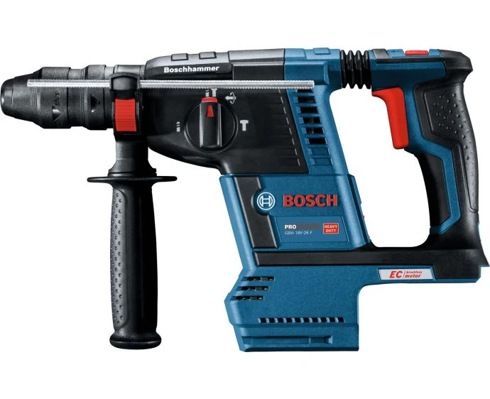 Bosch GBH 18V-26 F Cordless SDS Plus Rotary Hammer Drill with 2 x 8.0Ah Batteries, Charger & L-Boxx | 0611910078