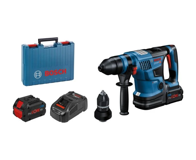 Bosch Professional GBH 18V-34 CF SDS Plus Hammer Drill With 2 x 8.0Ah Batteries, Charger & Case | 0611914072