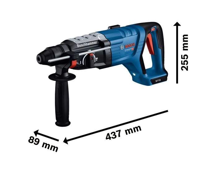 Bosch GBH 18V-28 D Professional Cordless Brushless Rotary Hammer with SDS Plus Bare Unit | 0611919003