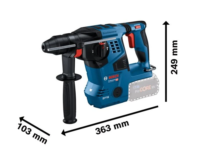 Bosch GBH 18V-28 C Professional Cordless Brushless Rotary Hammer with SDS Plus Bare Unit | 0611920000