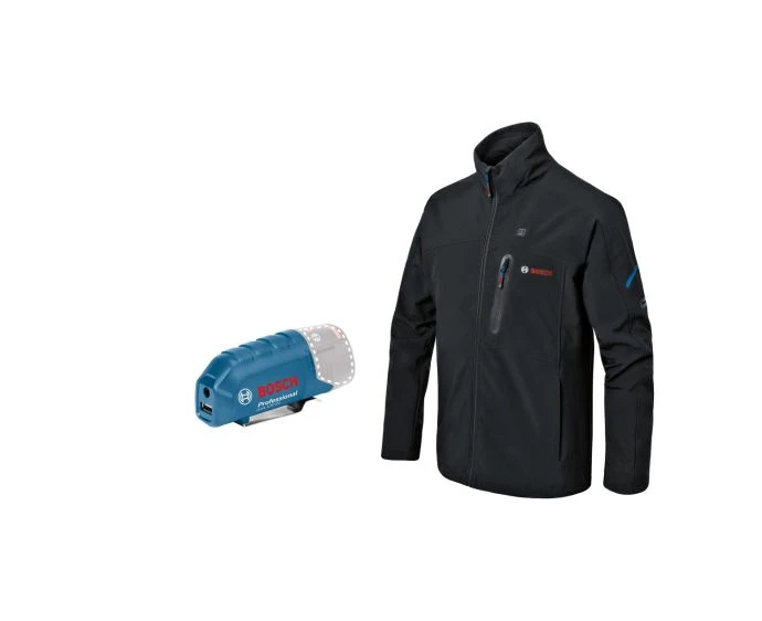 Bosch PRO GHJ 12+18V XA L Heated Jacket With Battery Adapter | 06188000DZ