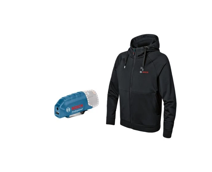 Bosch PRO GHH 12+18V XA 3XL Heated Hoodie With Battery Adapter | 06188000EV