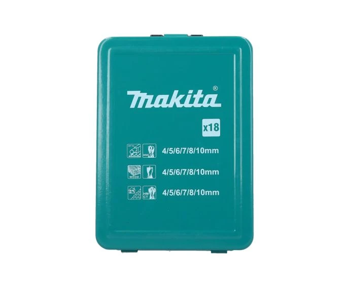 Makita D-47173 Mixed Drill Bit Set in Metal Box 18 Piece
