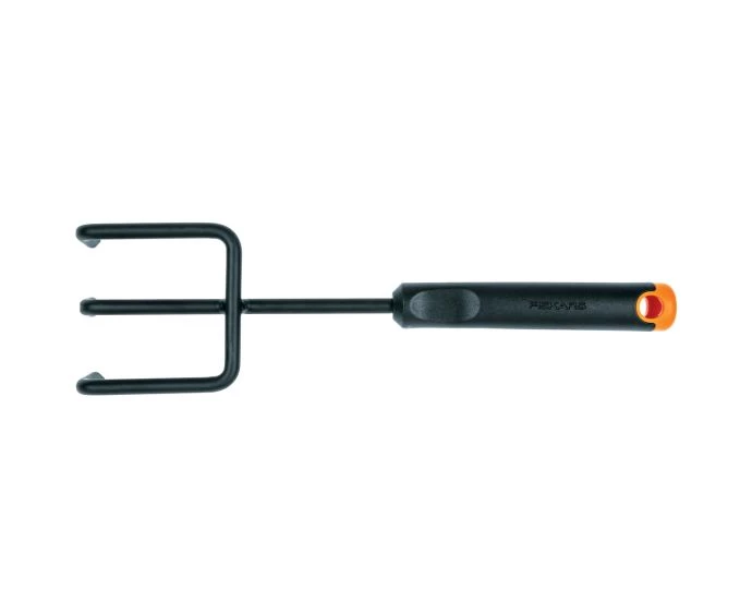 Fiskars FSK1027019 Ergo Cultivator Rust-Resistant Steel, Head/Plastic Handle Black/Orange | 1027019