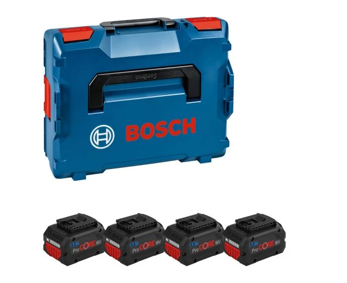 Bosch Battery Set in L-Boxx 4 x ProCore 18V 5.5Ah Batteries | 1600A02A2U