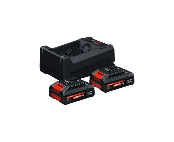 Bosch Expert Battery Stater Set EXBA18V-40 2 x 4.0Ah Batteries & GAL 12V/18V-80 Charger | 1600A0373L