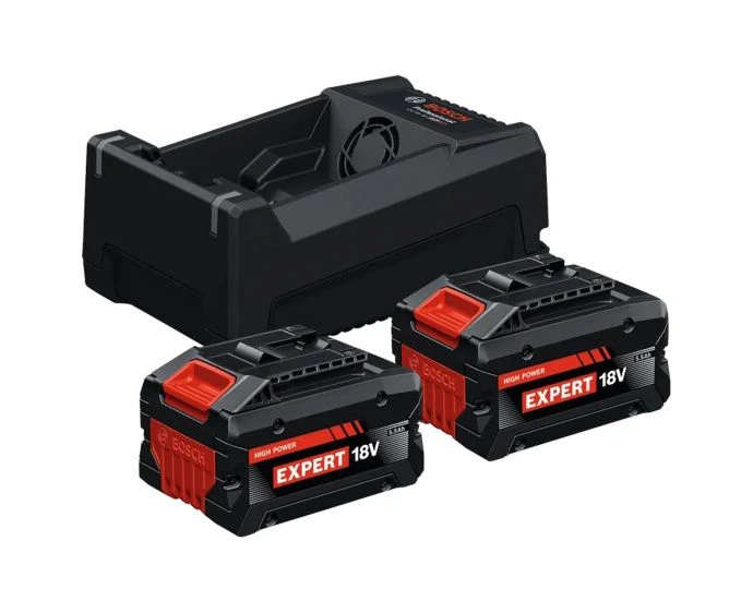 Bosch Expert Battery Starter Set EXBA18V-55 2 x 5.5Ah Batteries & GAL12V/18V-80 Charger | 1600A0373R