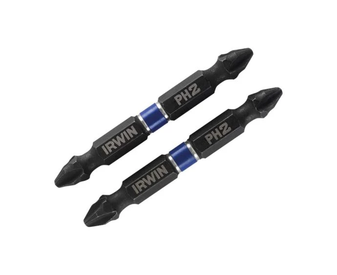Irwin IRW1923375 2 Piece Phillips PH2 60mm Impact Double-Ended Screwdriver Bits | 1923375