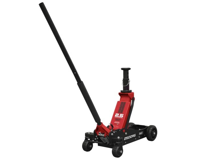 Sealey Big Wheel Hybrid Trolley Jack for Off-Road Vehicles, SUVs, Vans & 4x4s with Super Rocket Lift 2.5 Tonne | 2500RG