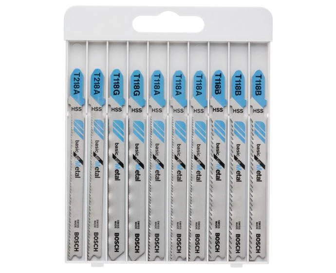 Bosch 2607010631 10 Piece Jigsaw Blade Set For Metal 