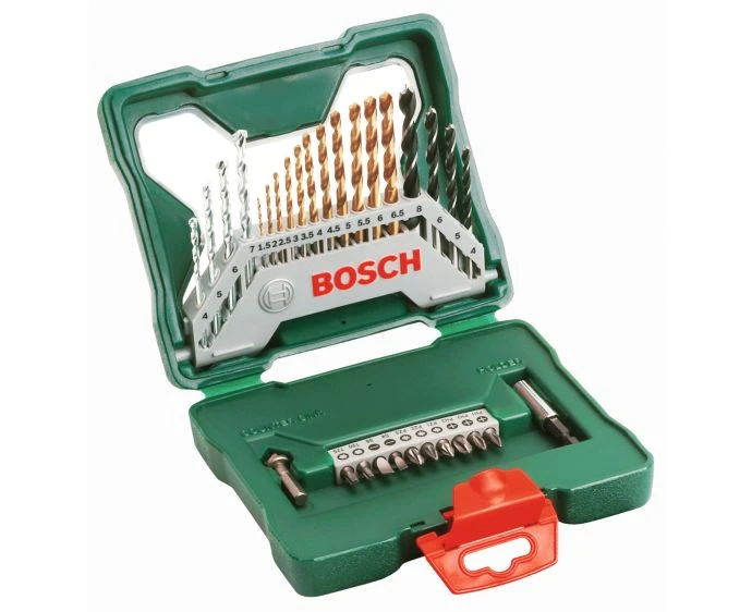 Bosch 2607019324 30 Piece Multi-Material Titanium Drill Bit Set