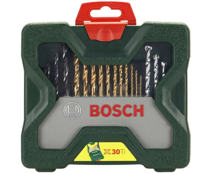 Bosch 2607019324 30 Piece Multi-Material Titanium Drill Bit Set