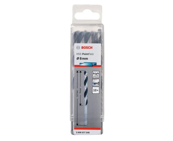 Bosch 2608577248 10 Piece HSS Drill Bit 8mm