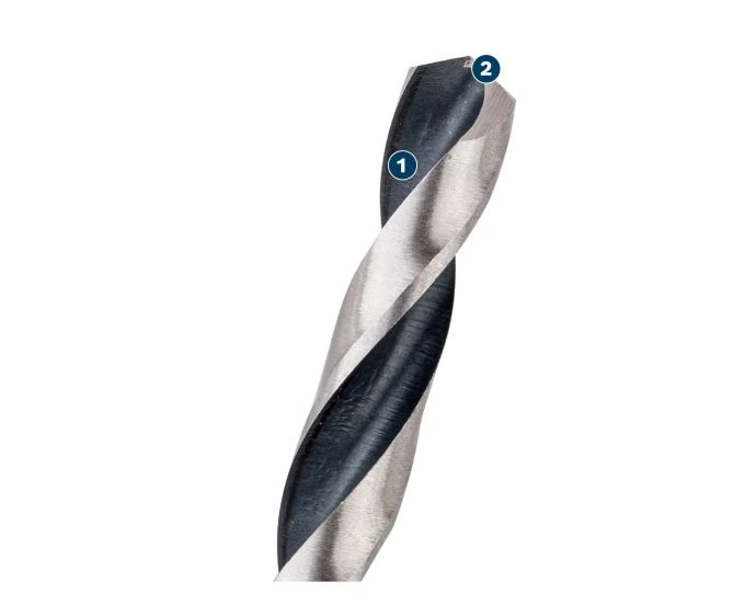 Bosch Metal HSS Twist Drill Bit, 3.5 x 39 x 70 mm, CYL Shank, 2 pcs | 2608577837
