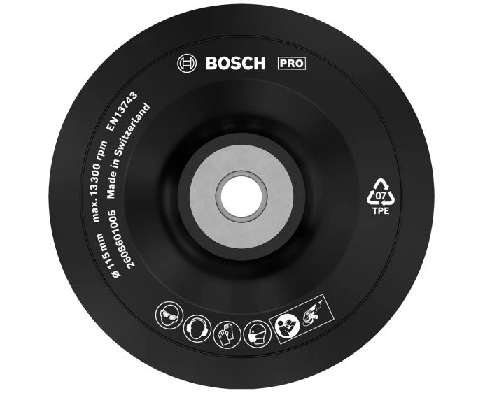 Bosch PRO Backing Pad Soft, 115 mm, M14 | 2608601005