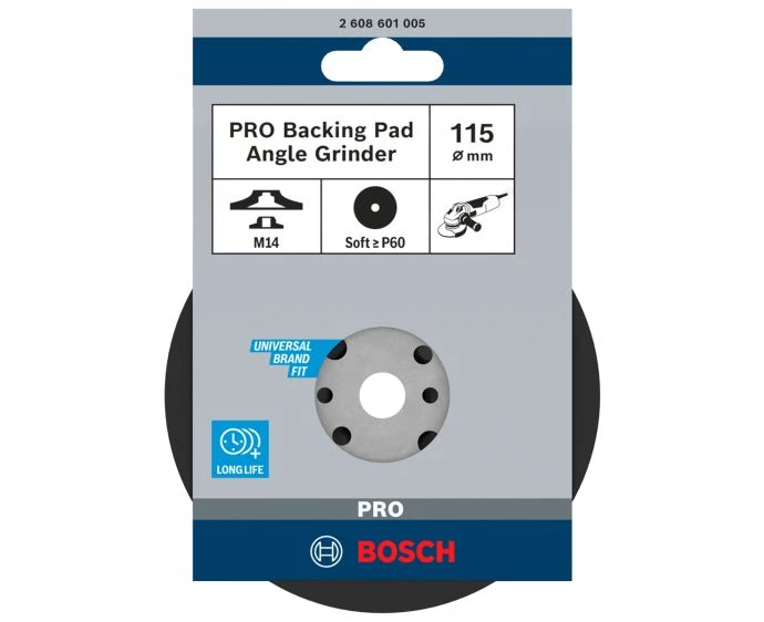 Bosch PRO Backing Pad Soft, 115 mm, M14 | 2608601005