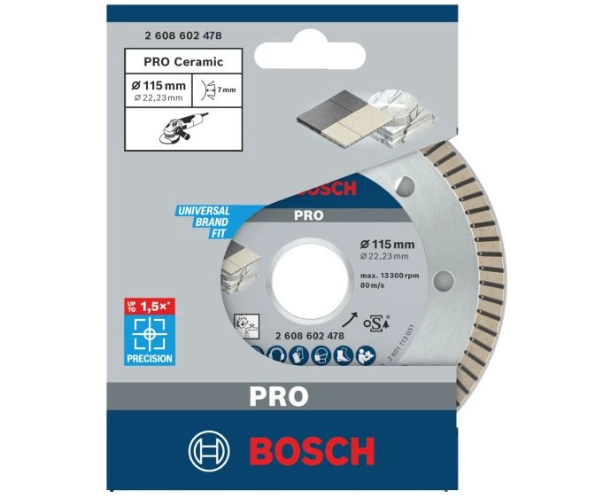 Bosch PRO Ceramic Diamond Disc, 115 x 22.23 mm | 2608602478