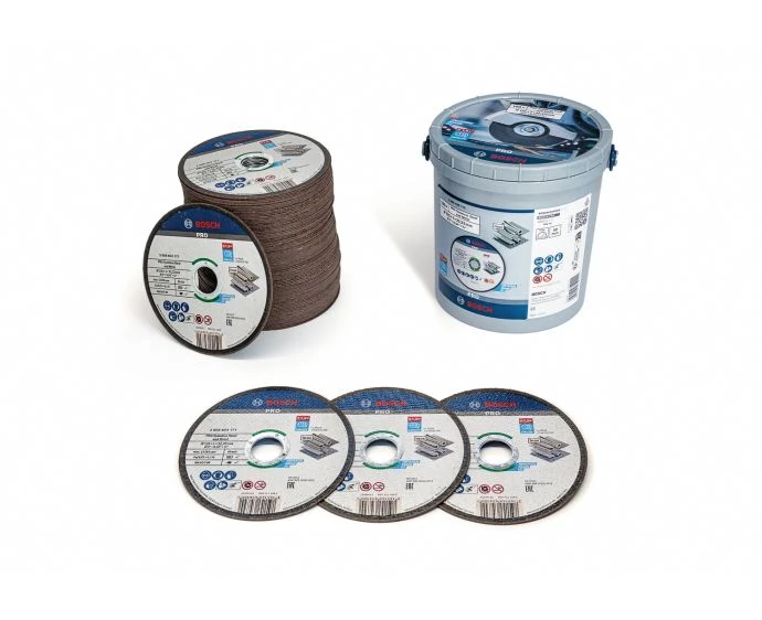 Bosch PRO Stainless Steel and Metal Bonded Cutting Disc, 125 x 1 x 22.23 mm, Straight, 100 pcs | 2608626113