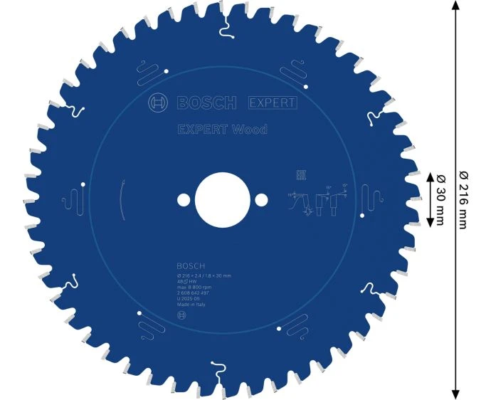 Bosch EXPERT 2608642497 Wood Circular Saw Blade 216 x 30 x 2.4mm x 48T