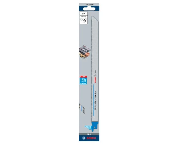 Bosch PRO Metal Demolition S1225VF Blade, 1.25 x 19 x 300 mm, 5 pcs | 2608657409